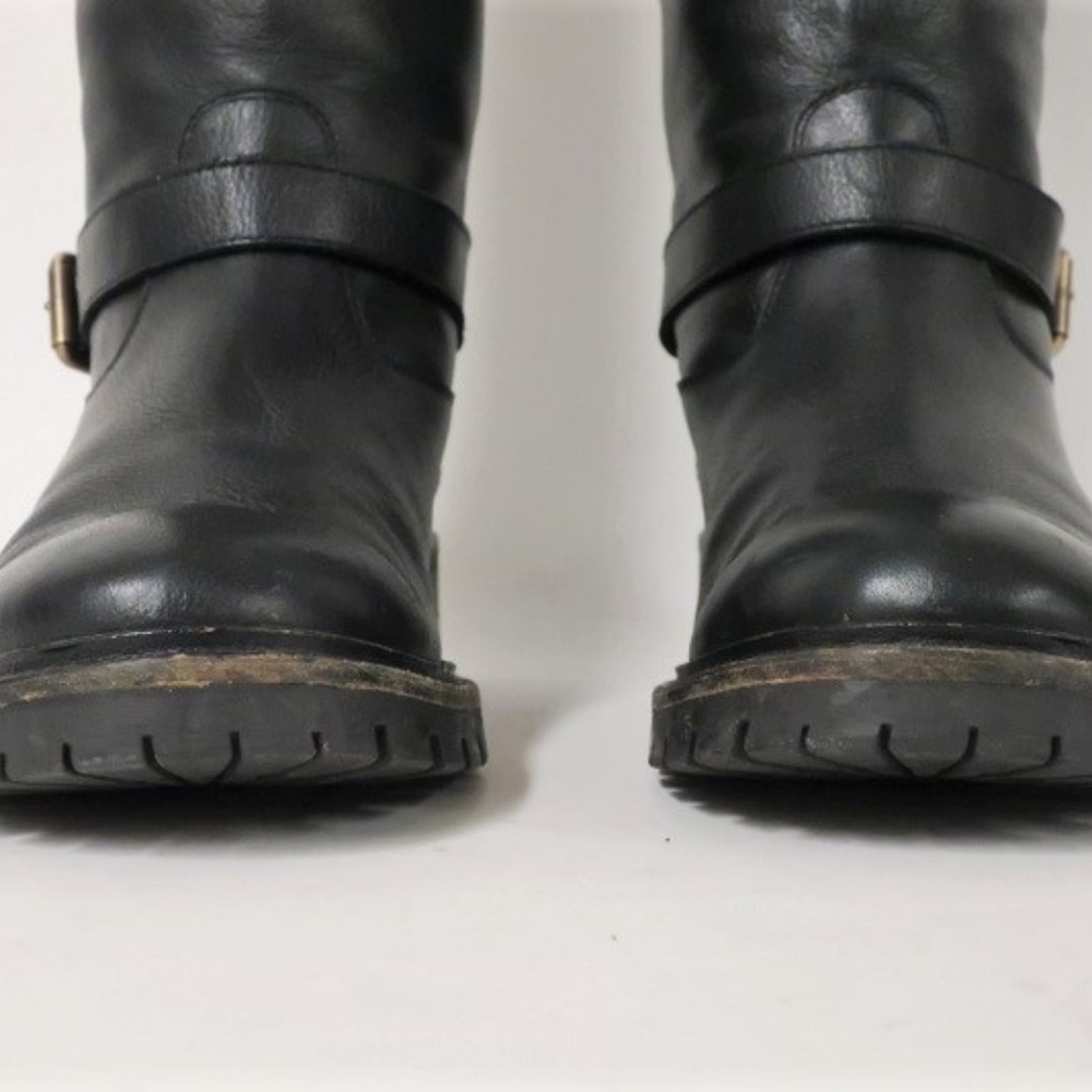 Fendi Motorcycle Boot Black Rabbit Fur-Lined - Picture 5 of 8